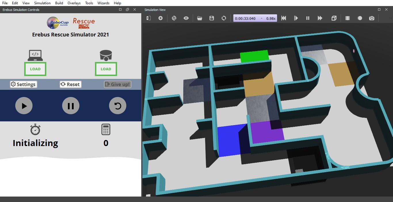 شبیه سازی ربات Rescue Simulation